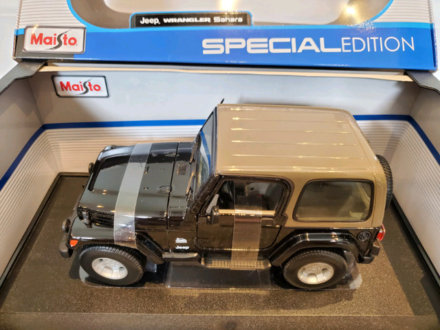 1:18 Diecast Maisto Jeep Wrangler TJ Sahara 2 Door Black | Arts &  Collectibles | Kawartha Lakes | Kijiji