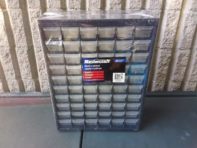 Mastercraft 60 drawer plastic parts cabinet in Tool Storage & Benches in Peterborough - Image 2