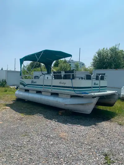 20ft sylvan pontoon boat with a 2012 20 4-stroke mercury motor, has a fish finder, electric anchor,...