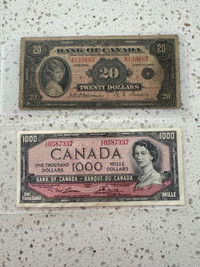 Billets canadien