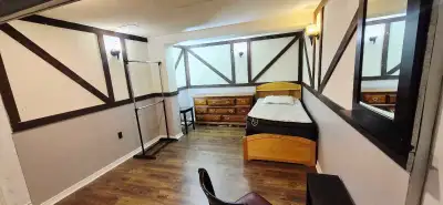 Basement private room for rent Suitable for female Wifi Utility included $ 500 If you need parking $...