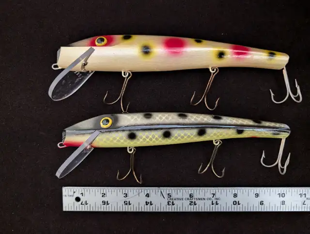 LOKE  LURES 10"  MAHOGANY LURES FOR MUSKY, MUSKIE AND PIKE in Fishing, Camping & Outdoors in Sarnia - Image 5