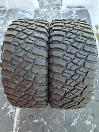 (2) 36"  MUD Terrain tires 20" rim  BFGoodrich  KM3  LT325/60R20