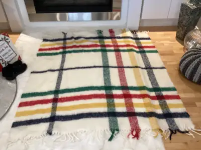 Hudson’s Bay Throw 60” x 64” Wool Blend, View more