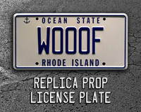 Dumb and Dumber  WOOOF  Metal Stamped License Plate