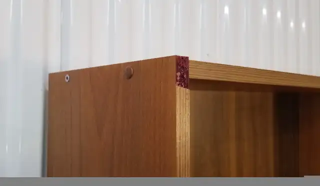 Pair mcm bookcases teak true & faux 73in H, 6 shelves 4 moveable in Bookcases & Shelving Units in Ottawa - Image 10