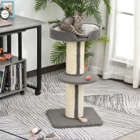 Cat Tree Kitty Tower with Sisal Mat Scratching Post, Cat Bed, Cu