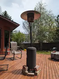 Propane heater for deck
