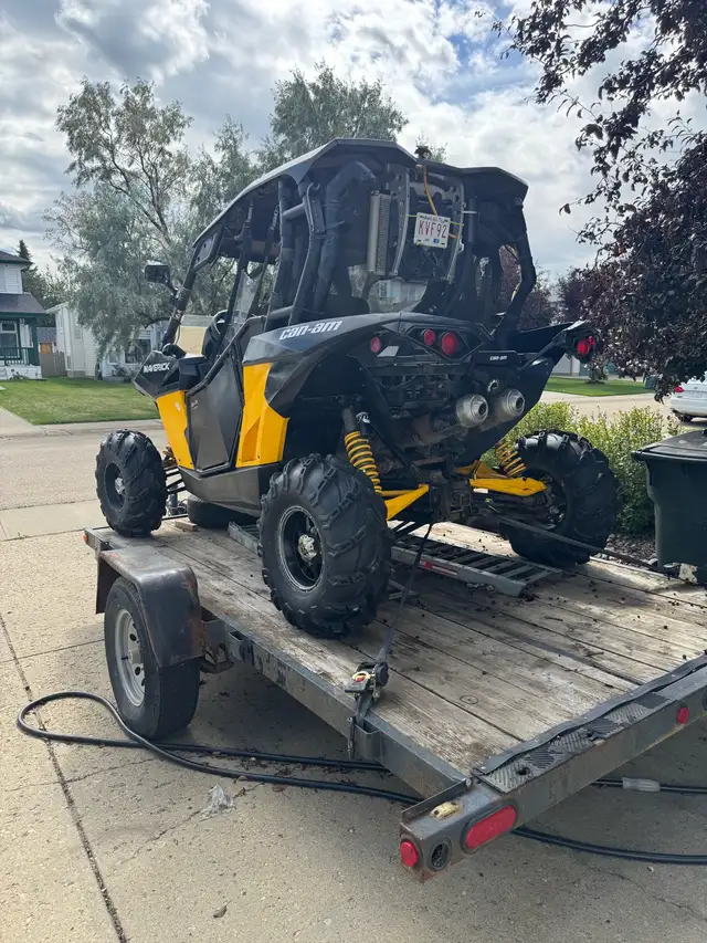 2013 CanAm Maverick 1000R (including trailer) in ATVs in Strathcona County - Image 4