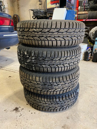 Firestone Winterforce 2  Snow Tires & Steel Rims (195/60/15)