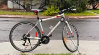 Vélo HybridLouis Garneau Pulse Bike (24 vitesses, blanc, medium)