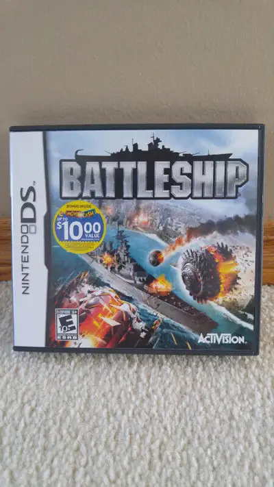 Like new only played a few times. DS Battleship game. for ages 10+. cross posted non smoking home no...