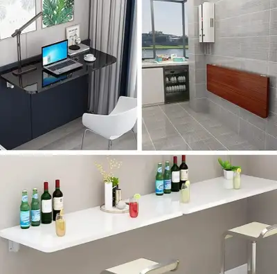 New whitw floating desk