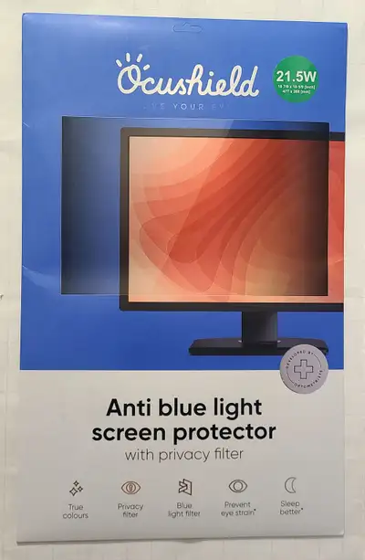 BNIP - Ocushield 21.5” Laptop Anti Blue Light Screen Protector, View more