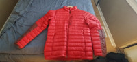 Large AK Burton red puffer jacket men