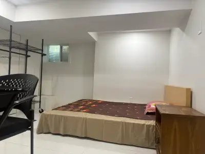 Walkout Basement 1 furnished bedroom with attach washroom rent from August 1st Kennedy Rd & Eglinton...