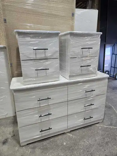 6-Drawer Dresser and Two Nightstands Set, View more