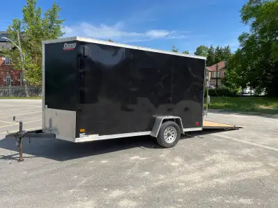 Single axel Steel frame Aluminum exterior body Plywood interior walls OSB deck Ramp door and side do...