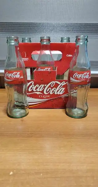 COCA-COLA GLASS BOTTLES-EMPTY-237ml-6 PACK-RETRO-COKE, View more