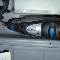 $50 Dremel model 300 rotary tool, case, manual, router guide