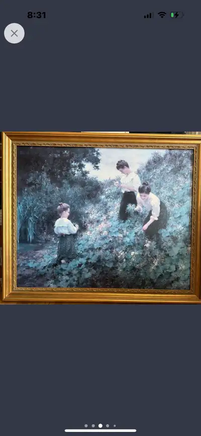 “ HERMANN SEEGER” ART PRINT ON CANVAS( 34.5” x 29” ), View more