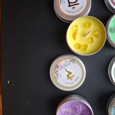 Ignite your inner zen with these Chakra Candles, each handmade with natural soy wax and infused with...