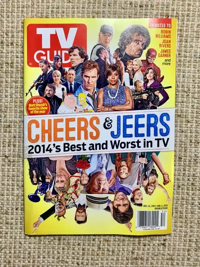 TV Guide - Cheers & Jeers (2014’s best the worst in TV) - (c) Dec22, 2014 - Jan 4, 2015 - 96 pages B...