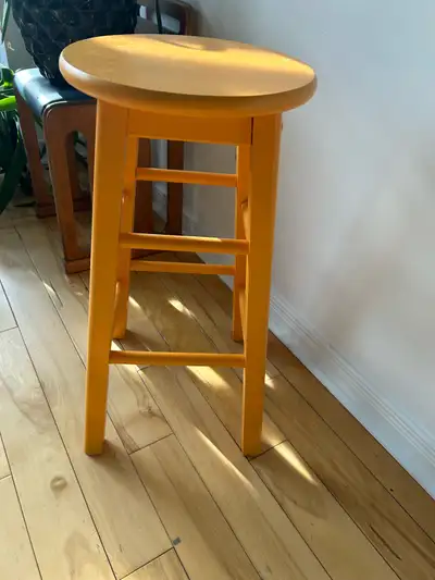 Solid wood barstool 61" high, View more