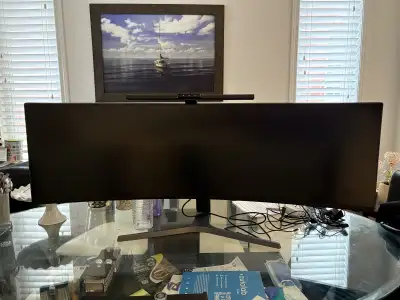 Samsung 49” Super-Ultrawide Curved Gaming Monitor – 144 Hz, QLED, View more