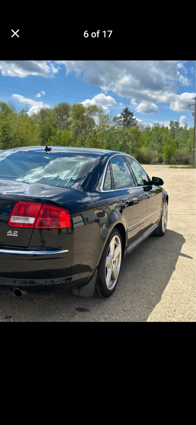 I am selling my 2007 Audi A8, a beautiful still a luxury ride with a 4.3L engine that has tremendous...
