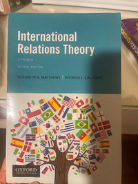 International relations Theory. Second edition. Guelph textbook