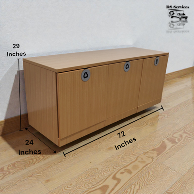 This garbage bin cabinet is a practical waste management solution for offices, shopping malls, and c...