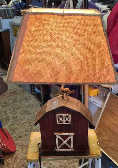 Rustic Farmhouse Barn Table Lamp, View more