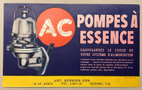 Buvard "AC Pompes à essence" - Catégorie "Vieux Papiers"