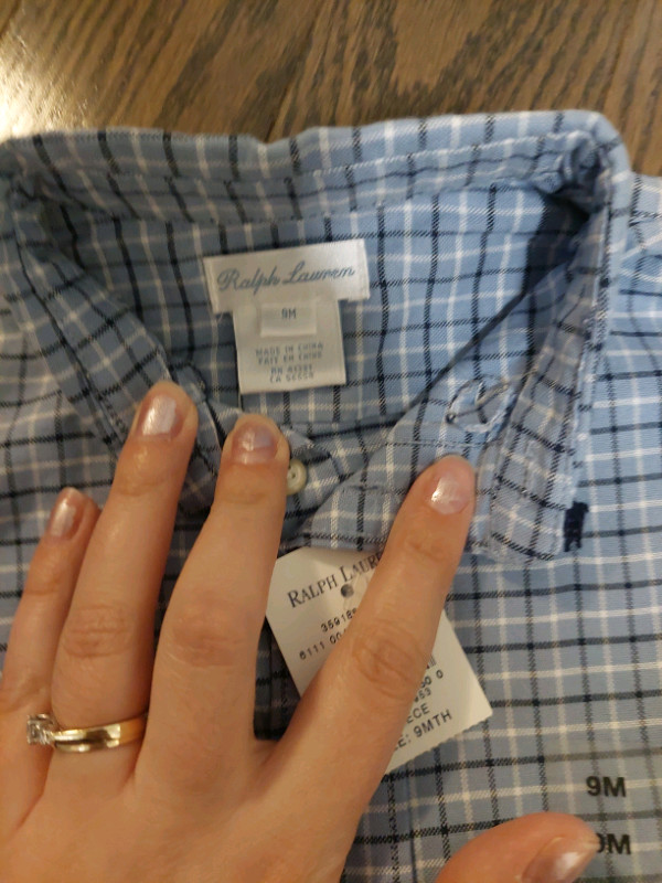 Ralph Lauren dress Shirt New 9m in Clothing - 9-12 Months in Kitchener / Waterloo - Image 2