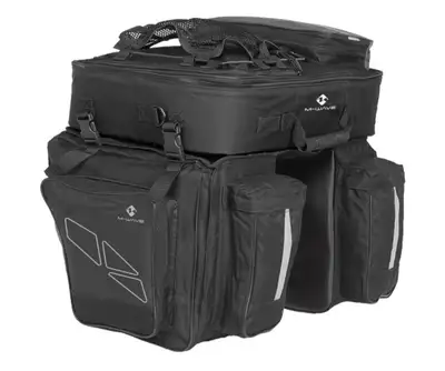 M Wave Amsterdam triple pannier 3 piece set, View more