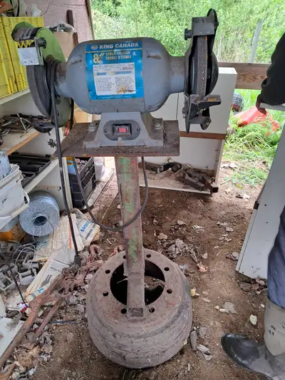 Bench Grinder on stand, View more