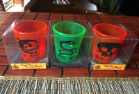 House of Blues  New Orleans Shot Glasses  - Glows in Black Light