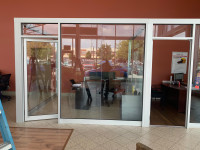 Windows glass and doors installation.