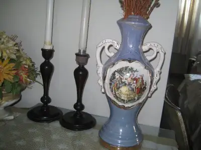 ANTIQUE  TABLE LAMP BASE, View more
