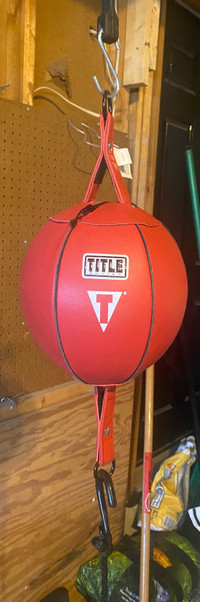 TITLE Boxing Double End Bag with Anchor and Cables