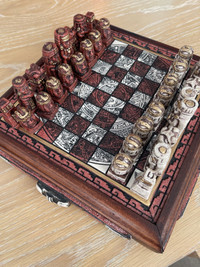 Handmade Mayan Chess set