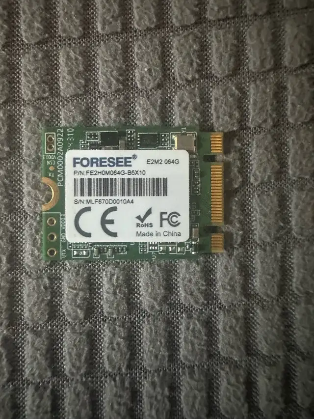 Foresee 64gb nvme ssd $15 in System Components in London - Image 2