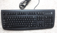 Logitech Keyboard Wired USB - Deluxe 250 Keyboard - Black