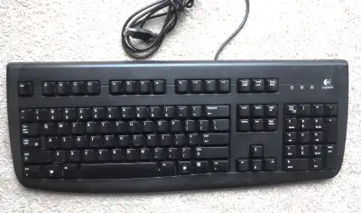 Logitech Keyboard Wired USB - Deluxe 250 Keyboard - Black, View more