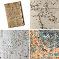 Antique 1820 Math Notebook