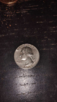 1965 quarter dollar. (No mint)