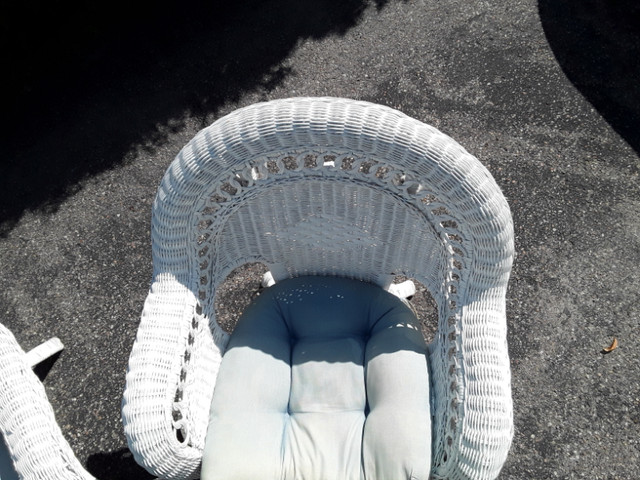 Real Wicker White Rattan set in Other in Markham / York Region - Image 3