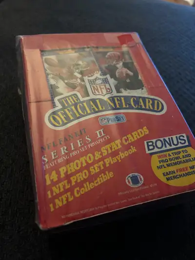 1989 NFL FOOTBALL 1st PRO SET Box Sanders Aikman RC Booth 273, View more