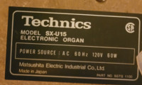 Free Tecnic su15 electronic organ